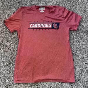 St. Louis Cardinals Women’s Red Graphic T-Shirt Majestic Tee Size Medium